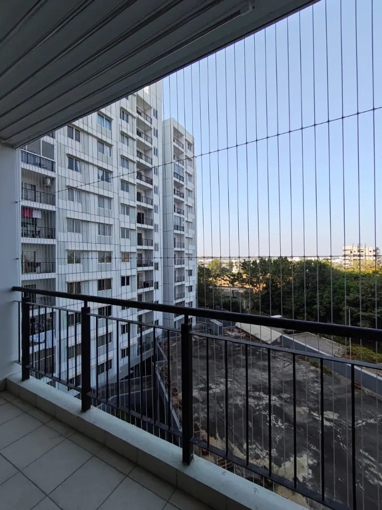 Premium balcony invisible grills project in Chennai